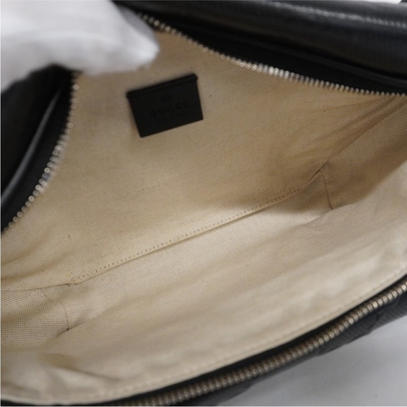 Men's Gucci Black Leather Waist Bag - Picture 4 of 11